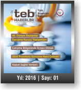 TEB HABERLER | YIL:2016 | SAYI:01