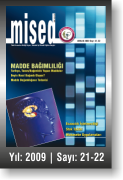 MİSED | YIL:2009 | SAYI:21-22