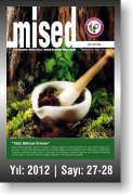 MİSED | YIL:2012 | SAYI:27-28